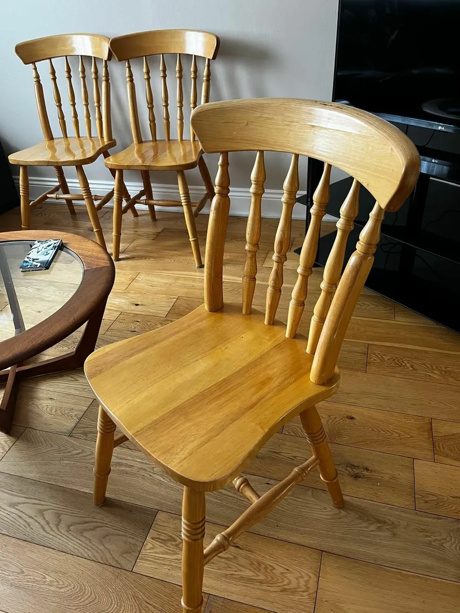 Kitchen Chairs Solid Oak PRICE REDUCED €150 O.N.O. - Image 1