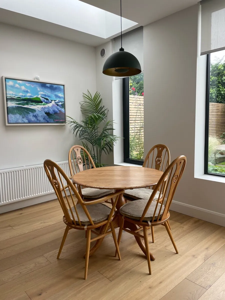 Ercol Dining Table and Chairs - Image 1