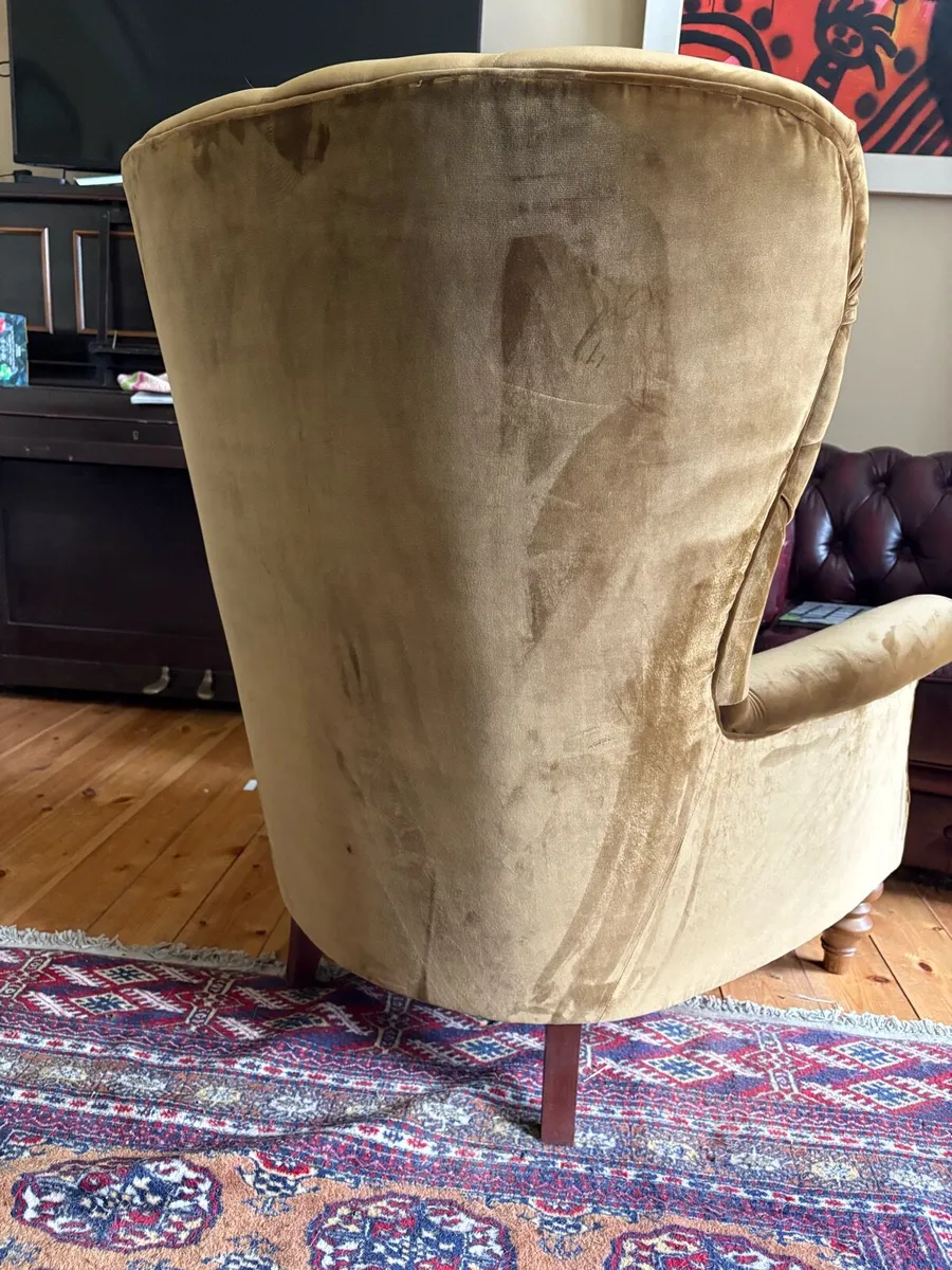 Velvet Arm Chair - Image 4