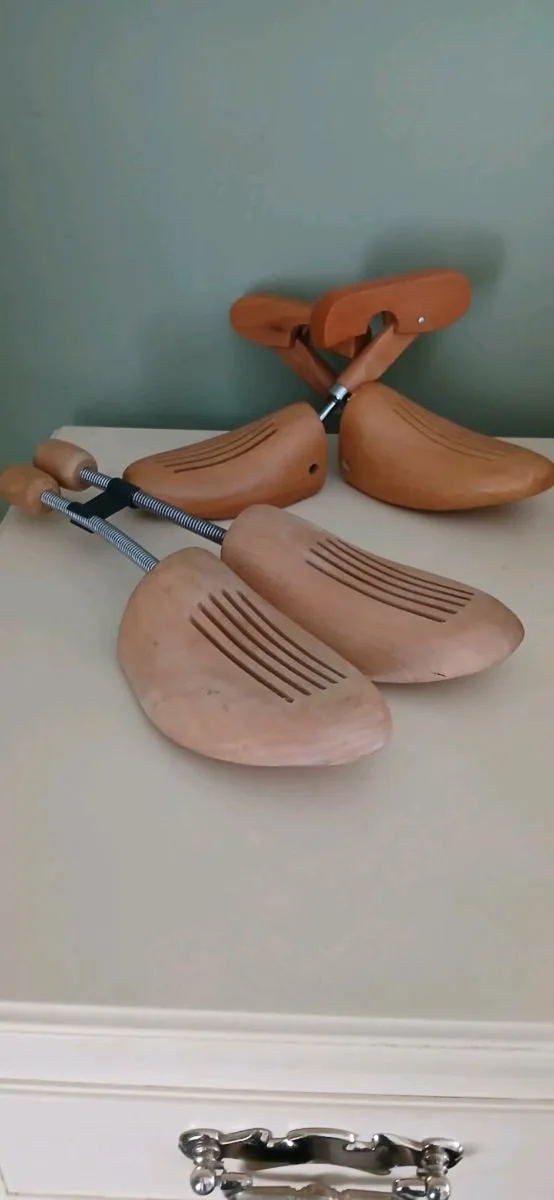 Pair of Wooden Shoe Trees - Image 1