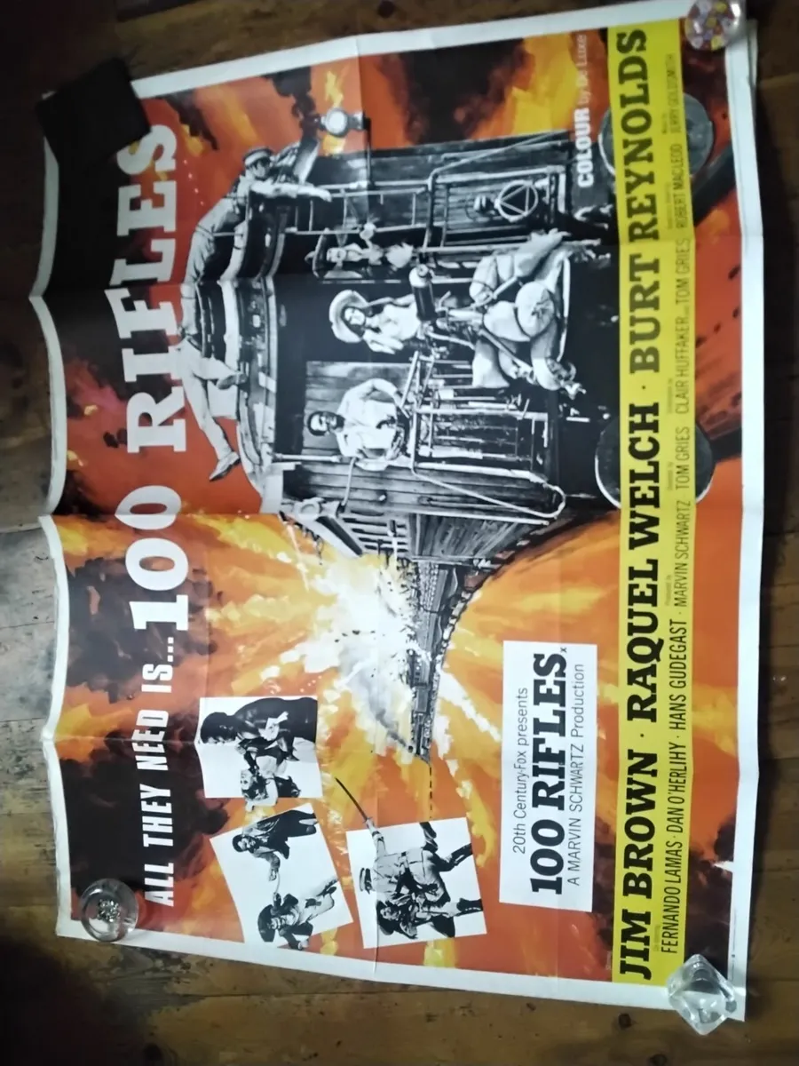 100 rifles.     Movie  Posters