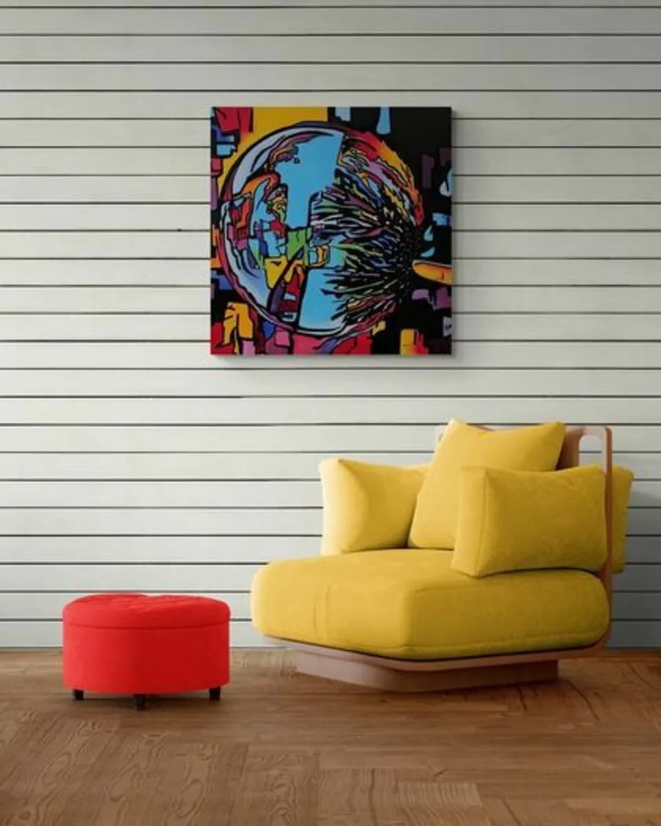 Original hand paint picture, painting by Strzala - Image 1