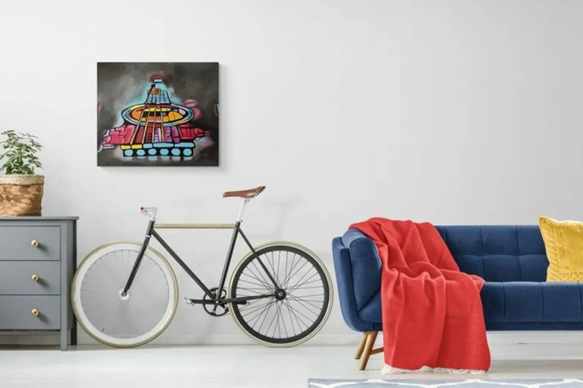 Original hand paint picture, painting by Strzala - Image 2