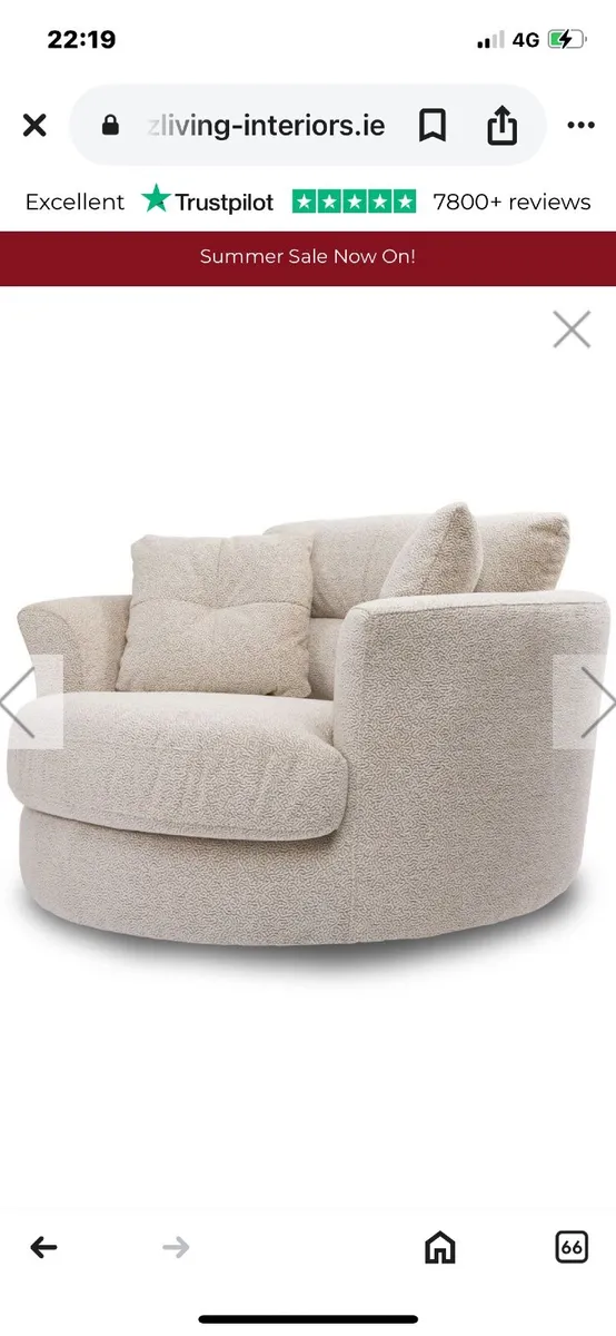 Armchair Santorini Swivel Chair EZ Living - Image 3