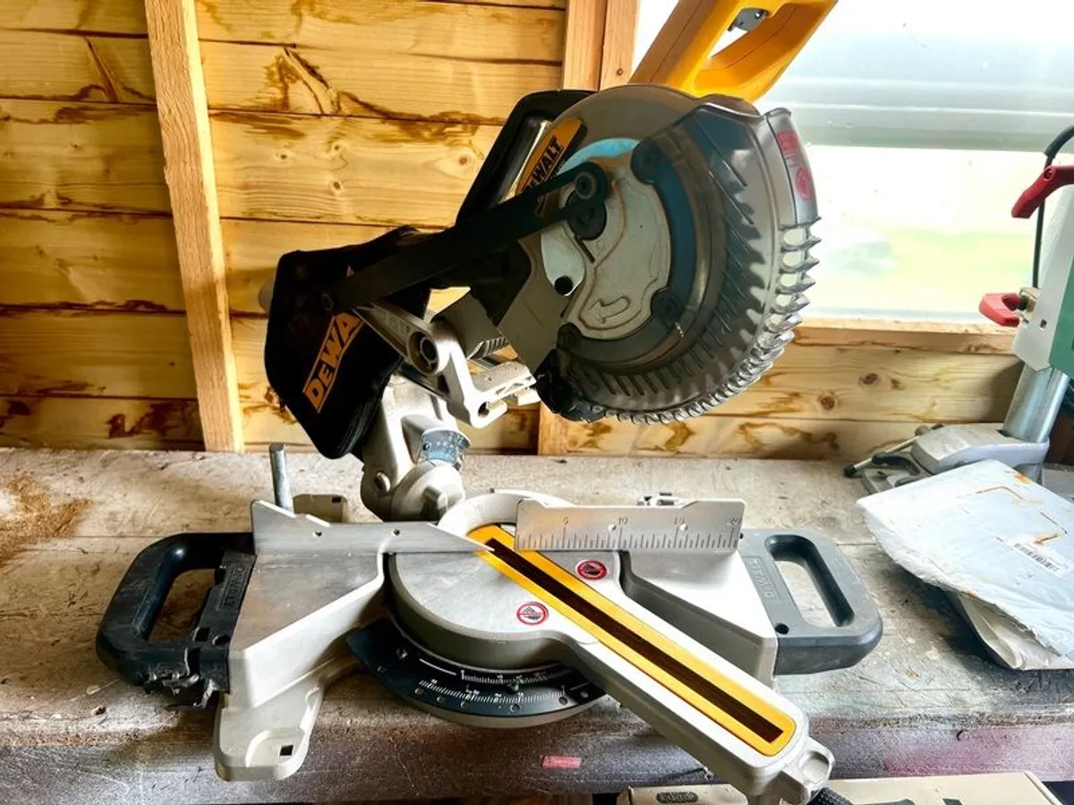 DeWalt DCS365n Cordless Mitre Saw - Image 1