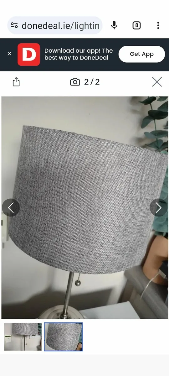 Beautiful chrome table lamp - Image 2