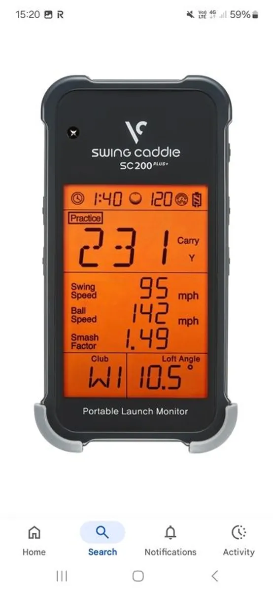 swing caddie portable launch monitor - Image 1