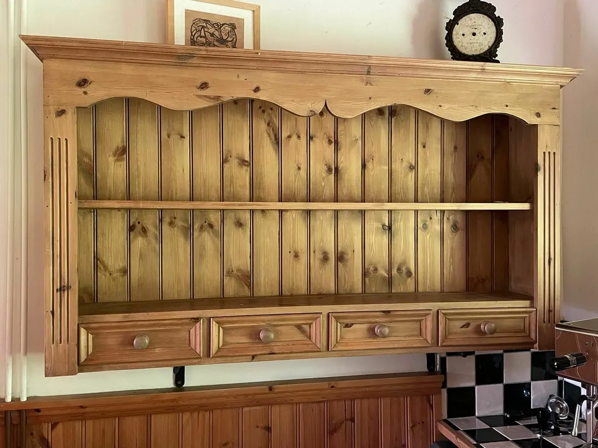 Handmade Farmhouse Kitchen Shelf - Image 1