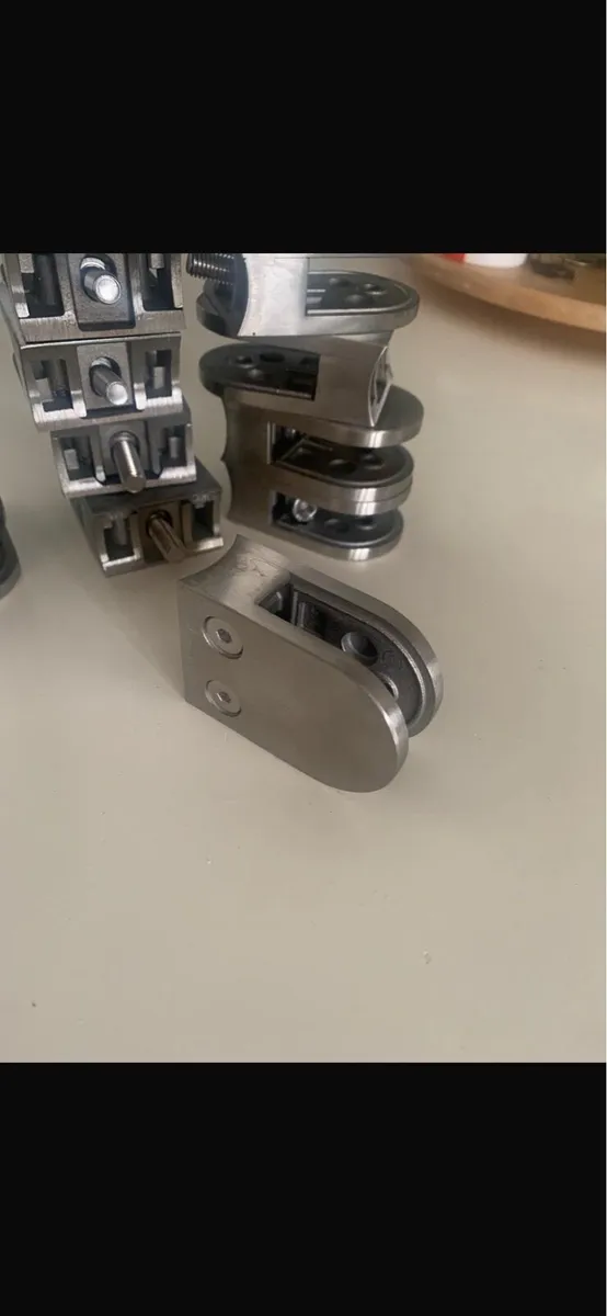 Stainless steel balustrade glass clamps - Image 3