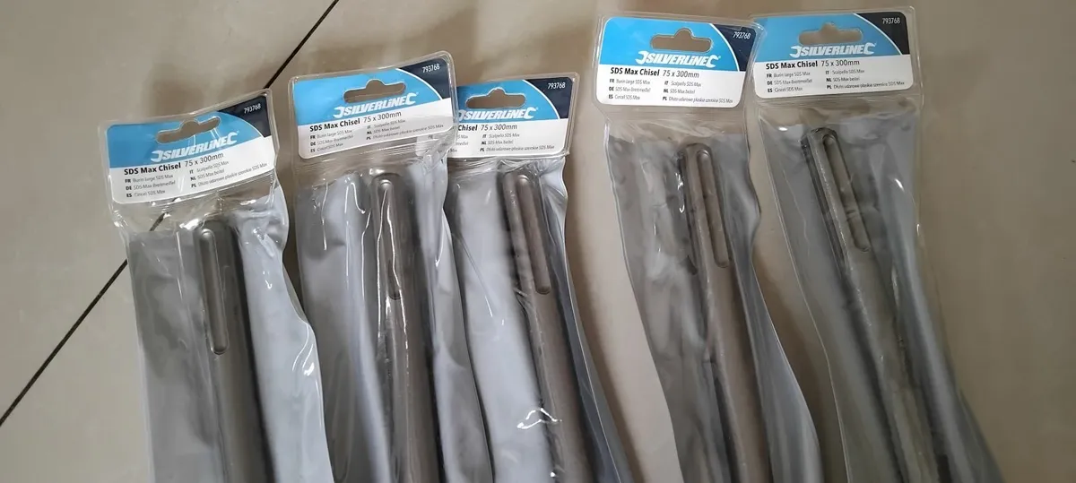 SilverLine Sds Max Chisels 75mm x 300mm - Image 3