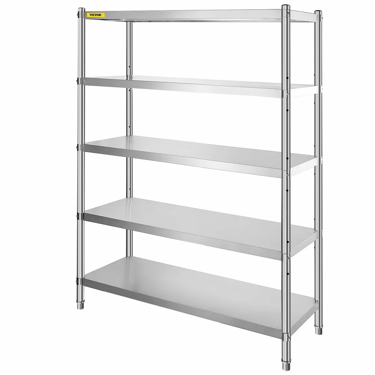 Industrial Stainless Steel Storage Shelf – 5-Tier - Image 1