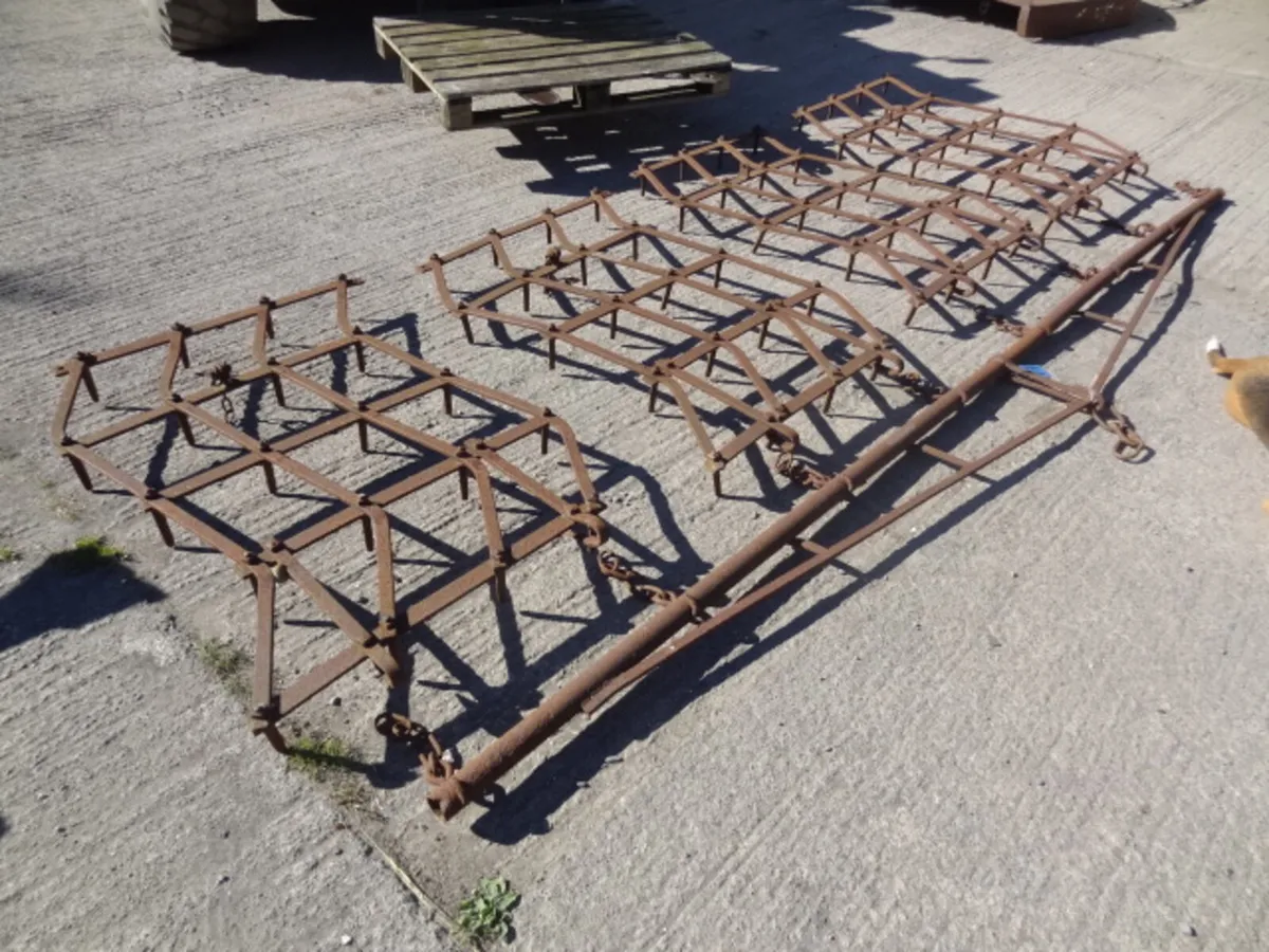 Trailed 4 section Pin Harrow - Image 1
