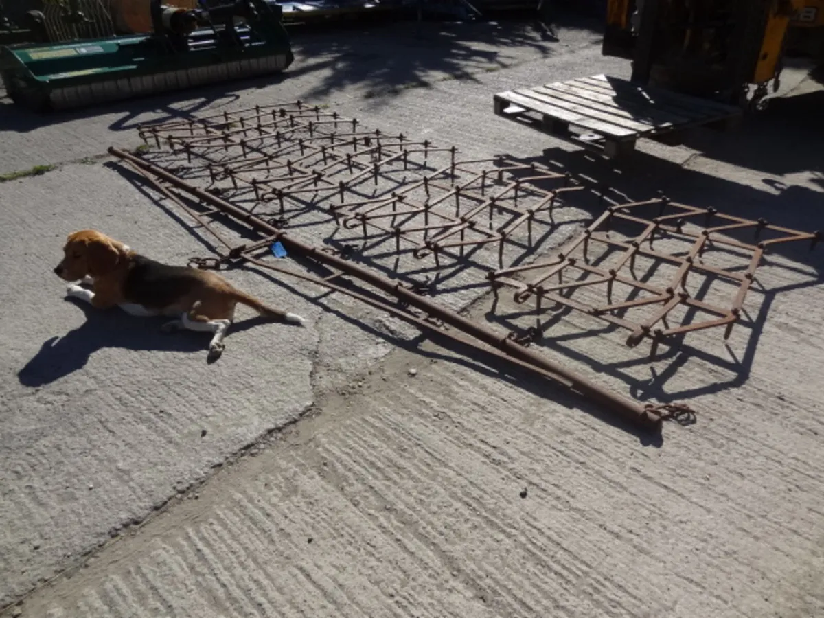 Trailed 4 section Pin Harrow - Image 2