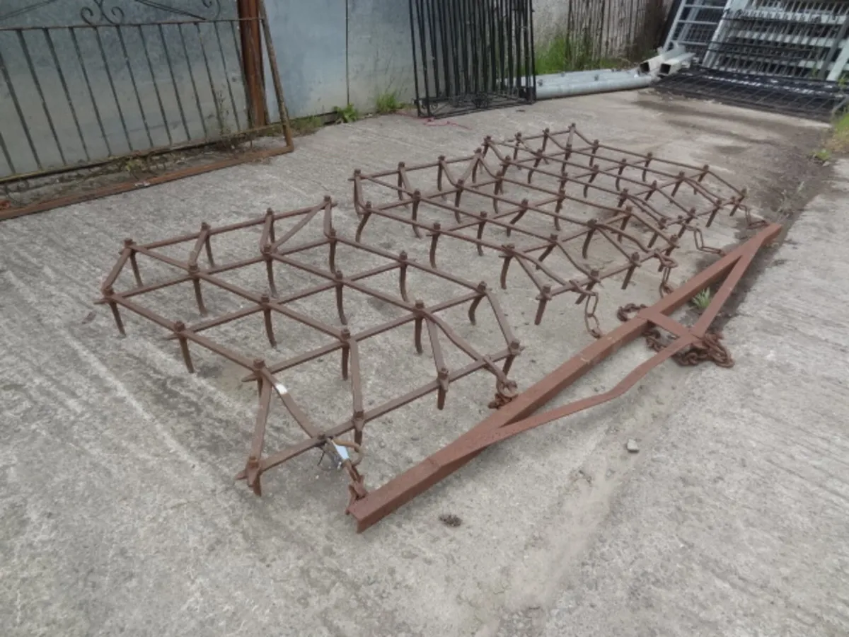 Trailed 3 section Pin Harrow - Image 1