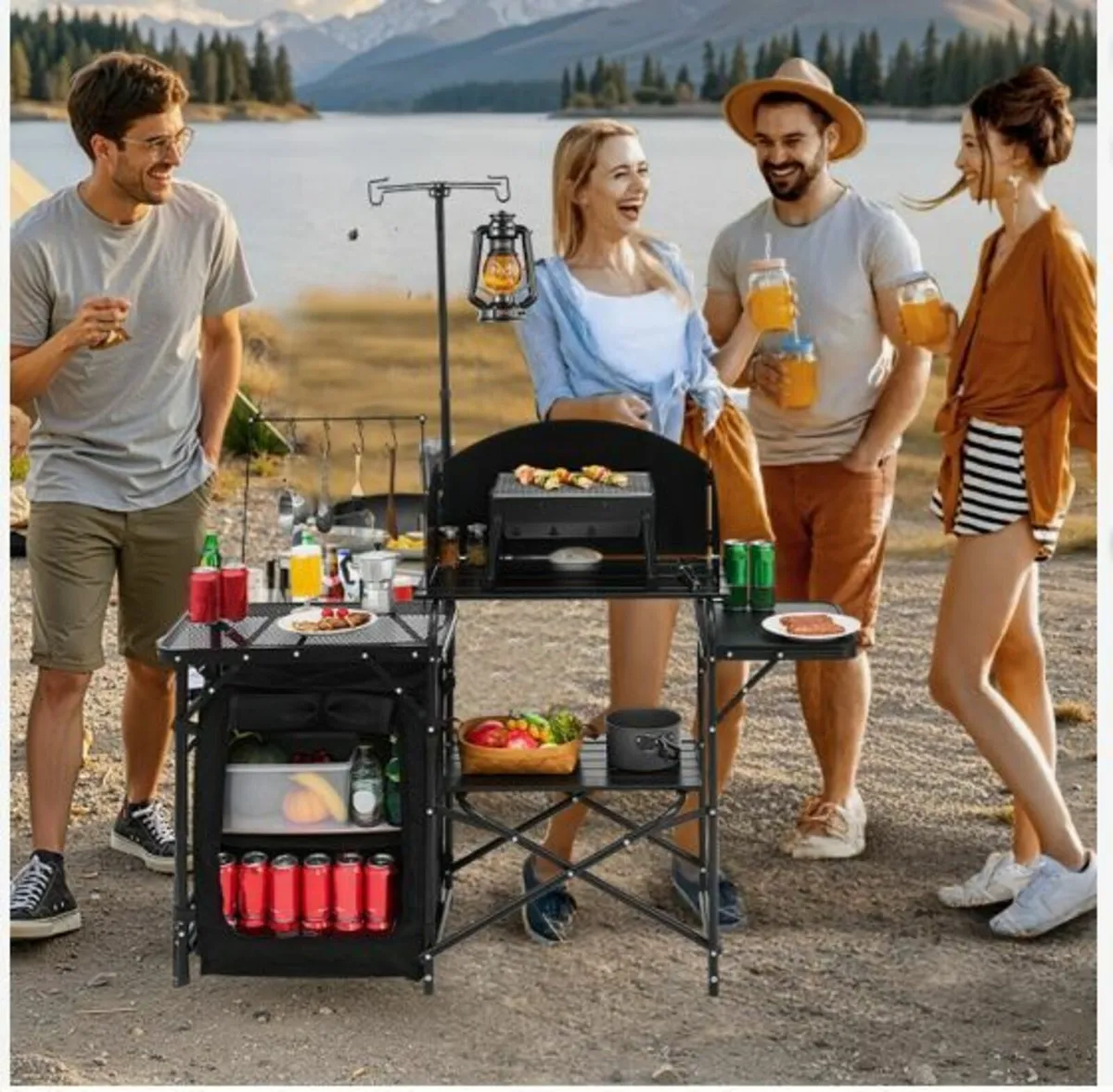 Camping Kitchen Table Portable Outdoor - Image 4