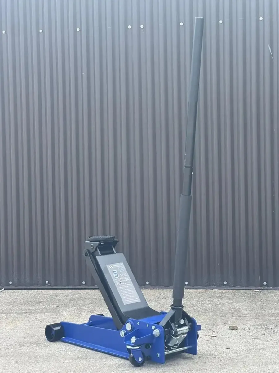 LARGE 5 TON LOW PROFILE TROLLEY JACK - Image 2