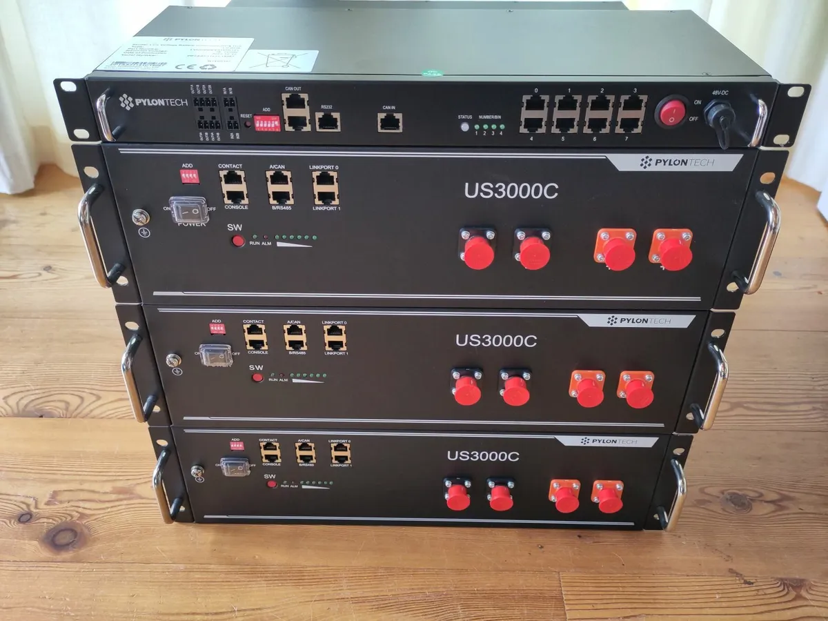 10 kWh Solar PV Battery - 3 x Pylontech USC3000C - Image 1