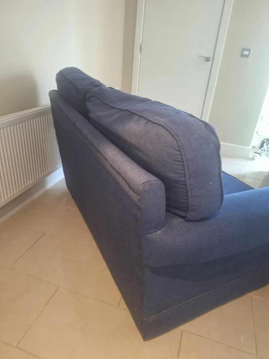 Navy 2 Seater sofa - Image 2