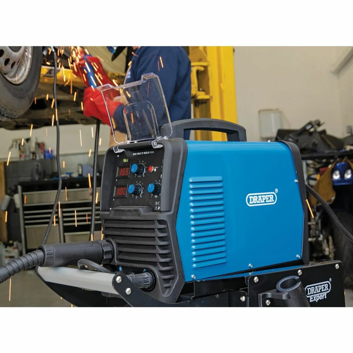 Draper Gas/Gasless MIG Inverter Multi-Welder, 200A - Image 2