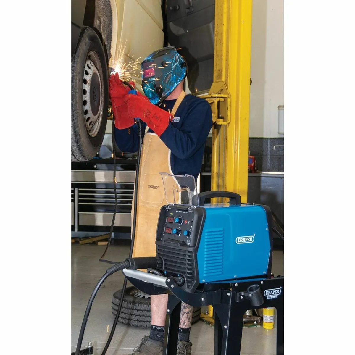 Draper Gas/Gasless MIG Inverter Multi-Welder, 200A - Image 3
