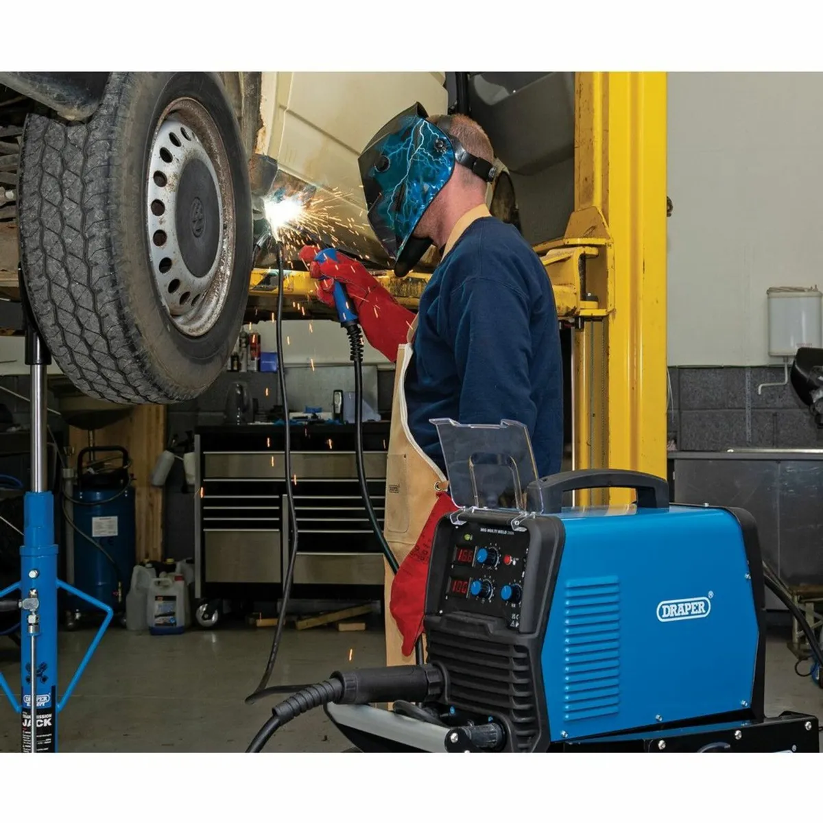 Draper Gas/Gasless MIG Inverter Multi-Welder, 200A - Image 4