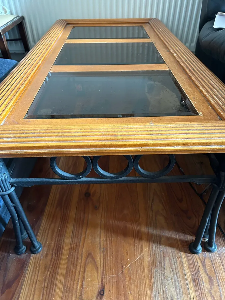 Glass top table