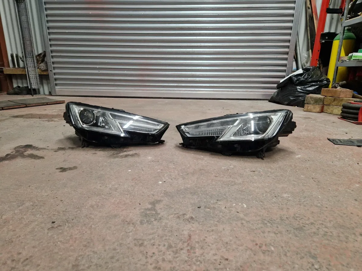 Audi A4 B9, Bumper,  Bonnet Hinge (R), Headlights - Image 1