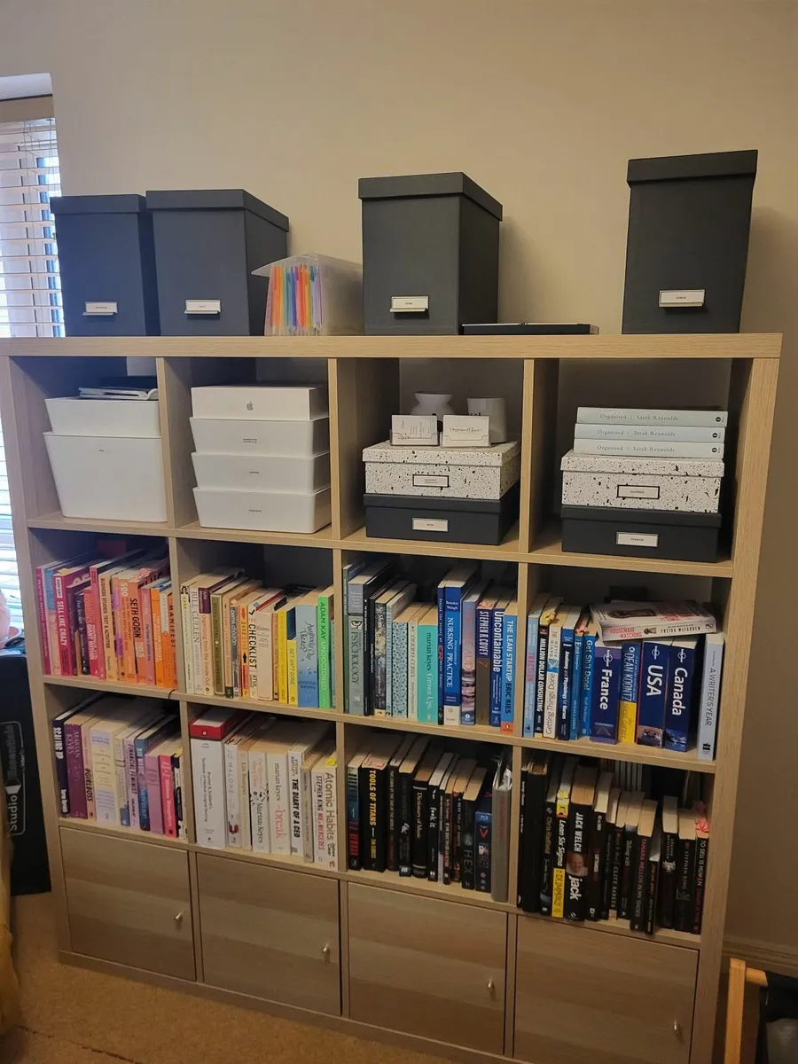 KALLAX bookshelves