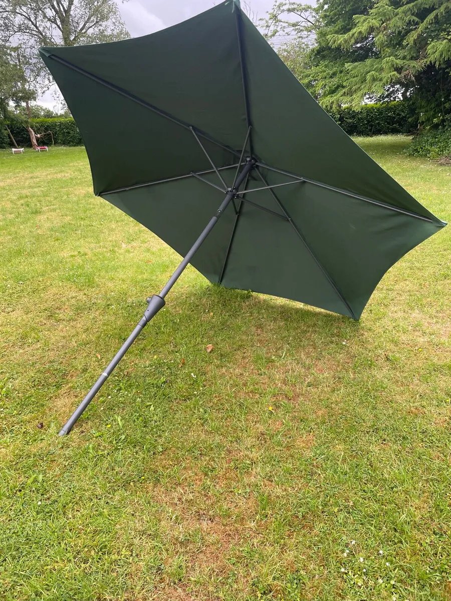 Garden furniture table and chairs , parasol - Image 3