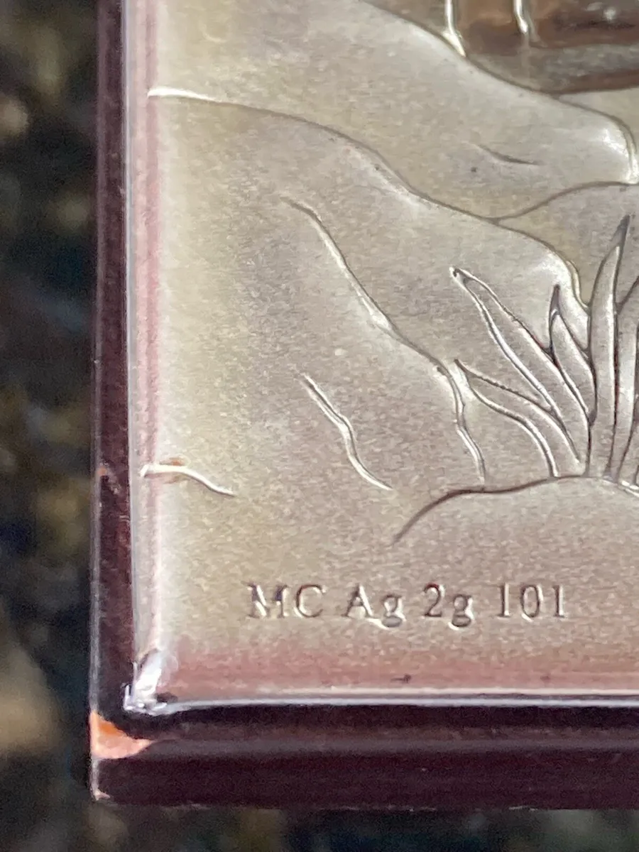 Italian Silver angel plaque - Image 3