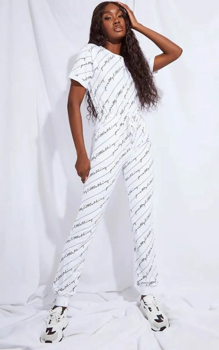 BRAND NEW Prettylittlething White Jumpsuit - Image 1