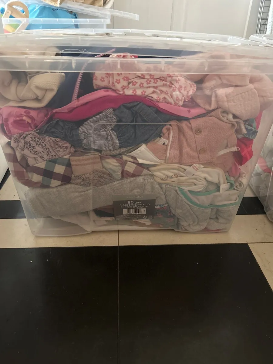 Bigger box of girls clothing 12-18 months - Image 1