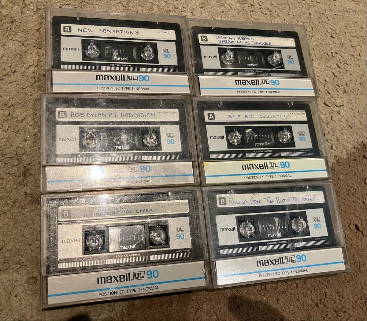 Audio recording cassette tapes and case - Image 1