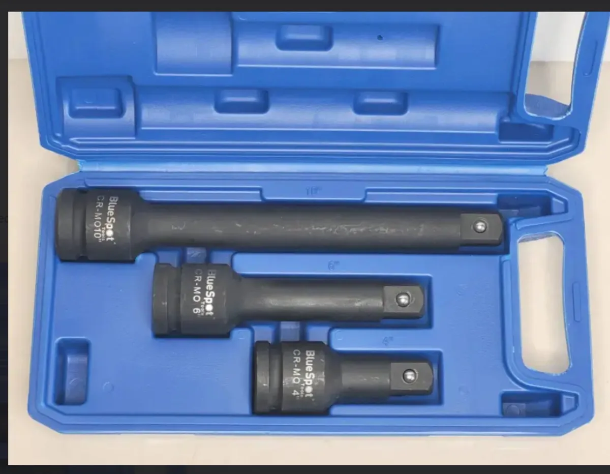 3 Piece 3/4″ Impact Extension Bar Socket Set