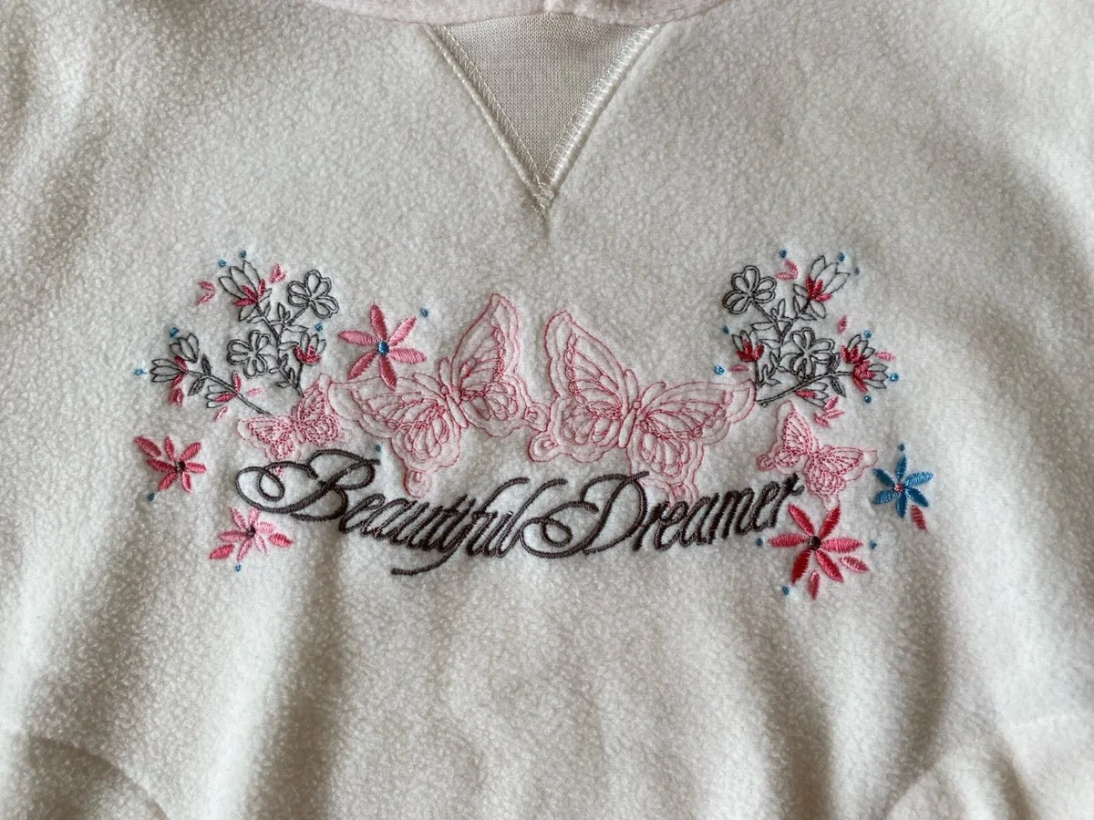 Girl’s Brand New Cream Beautiful Dreamer Hoodie - Image 1