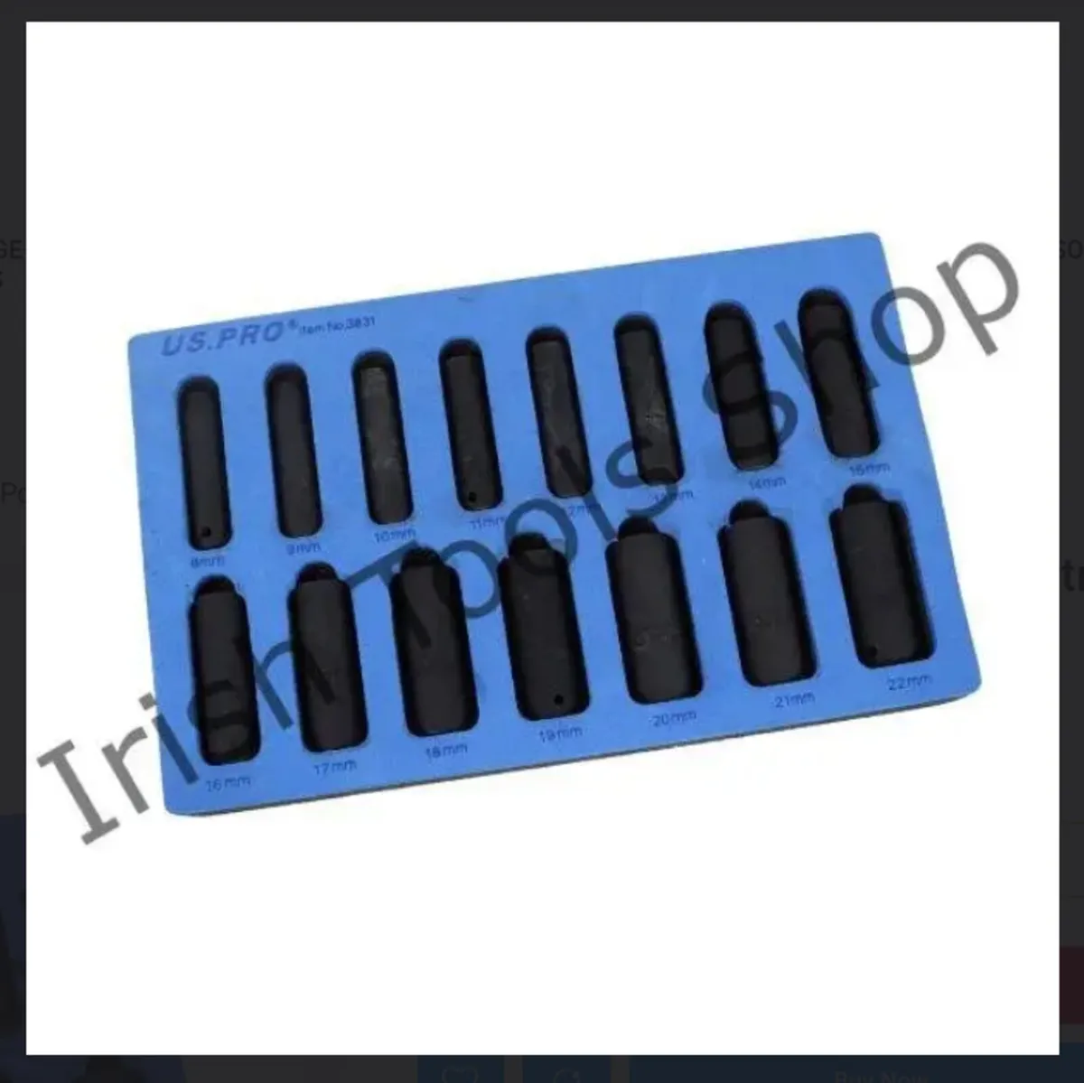15Pc 3/8″ Drive 6 Point Deep Metric Impact Socket