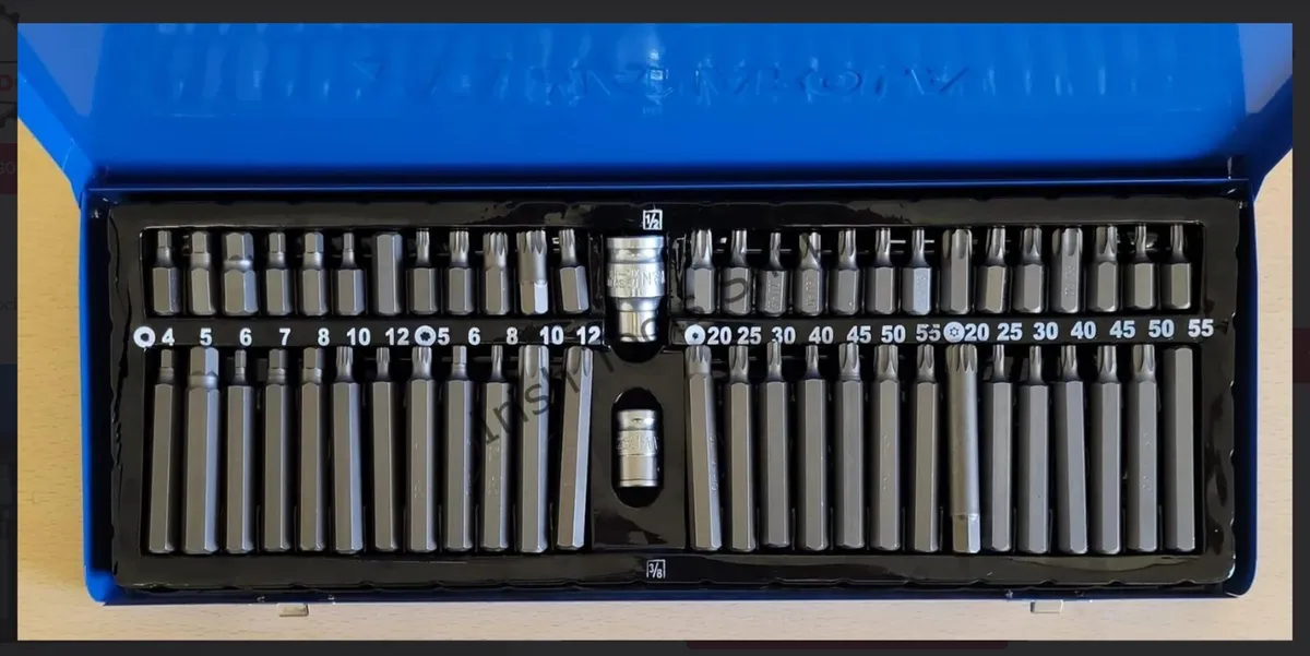 54 Piece 3/8″ & 1/2″ Drive Tamper Proof Star Hex S