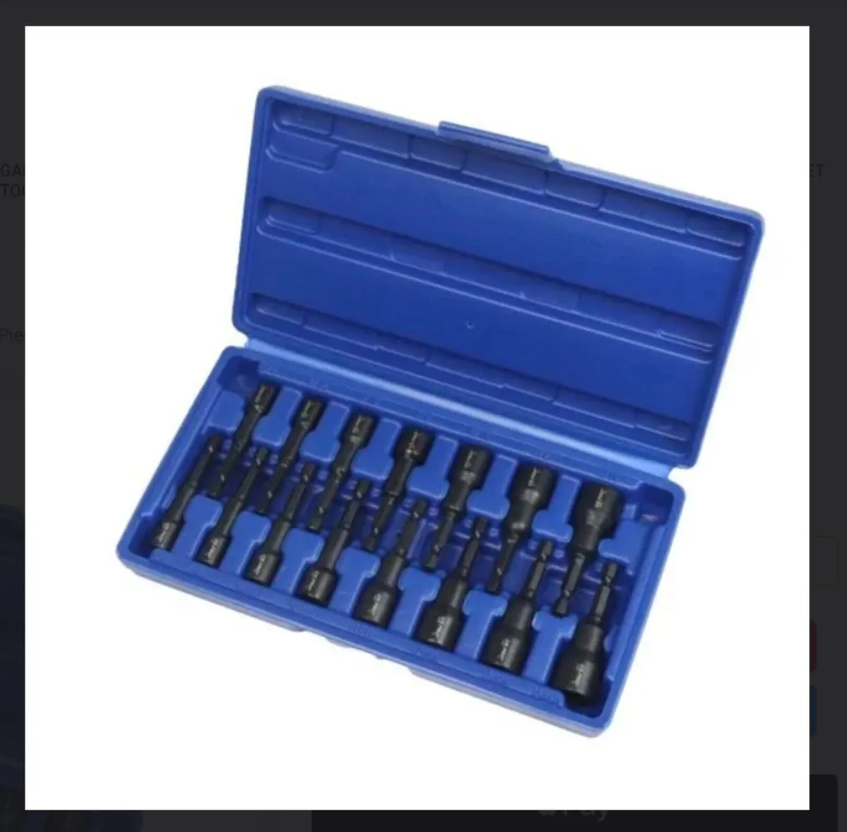 US PRO 15 Piece 1/4″ HEX Drive Magnetic Impact Nut