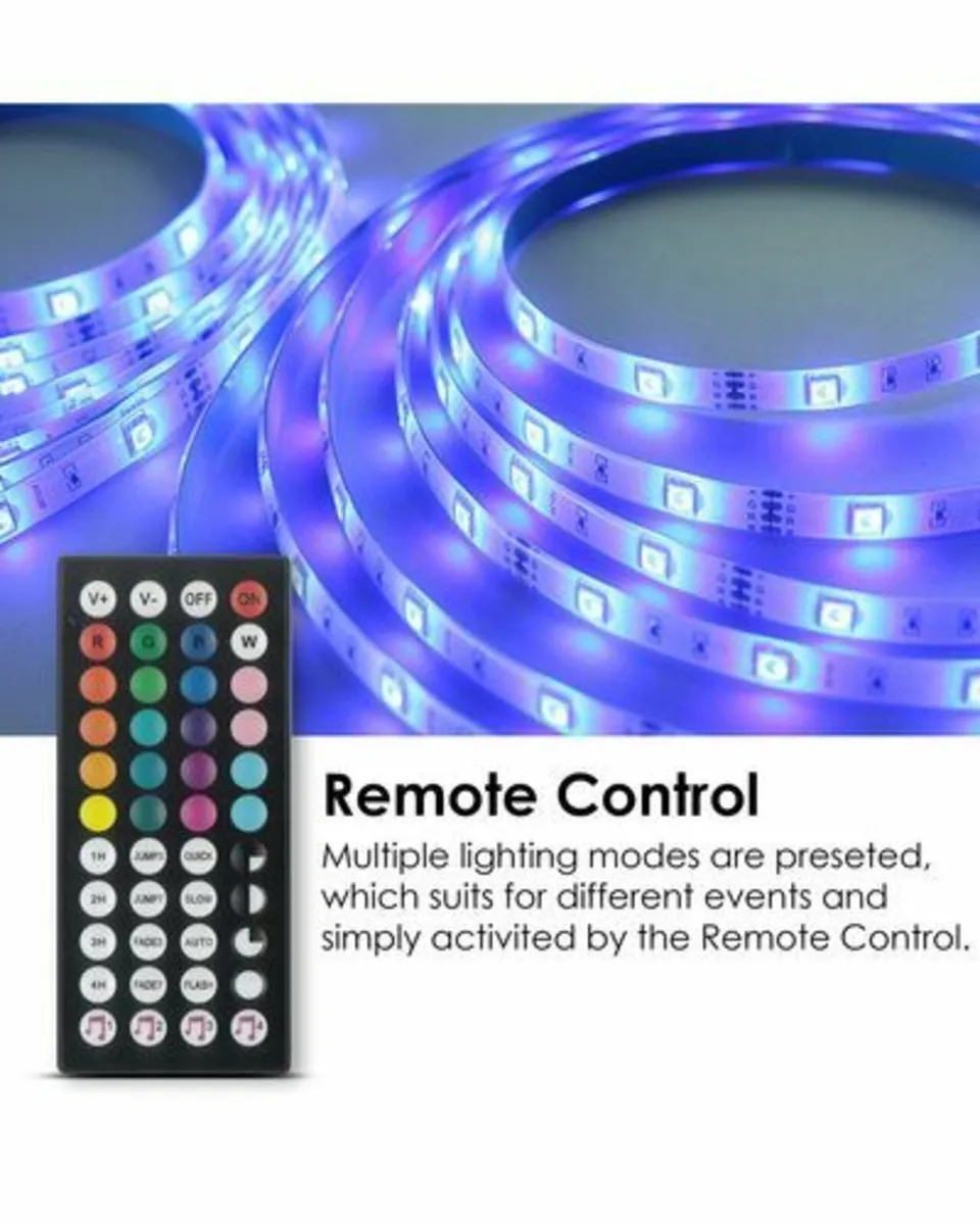 BRAND NEW Remote Controlled LED Strip Lights 5M - Image 4