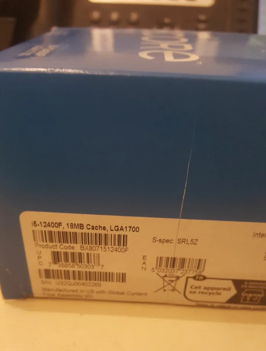 Intel Core I5 12400F CPU - Image 2