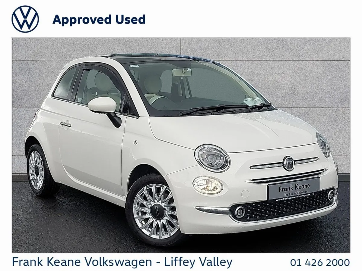 Fiat 500 Lounge 1.2 69bhp  low Mileage   12 Month - Image 1