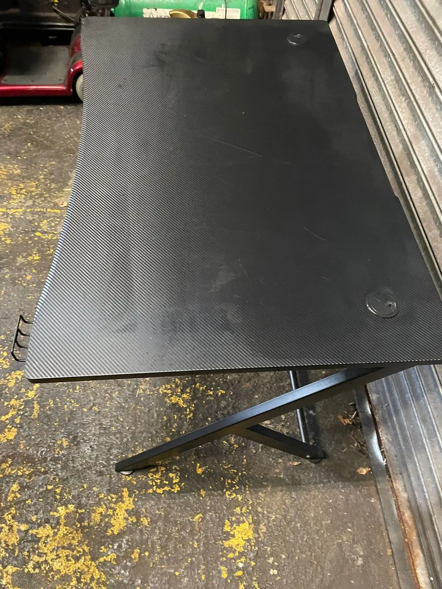 Office desk gameing carbon fiber look - Image 2