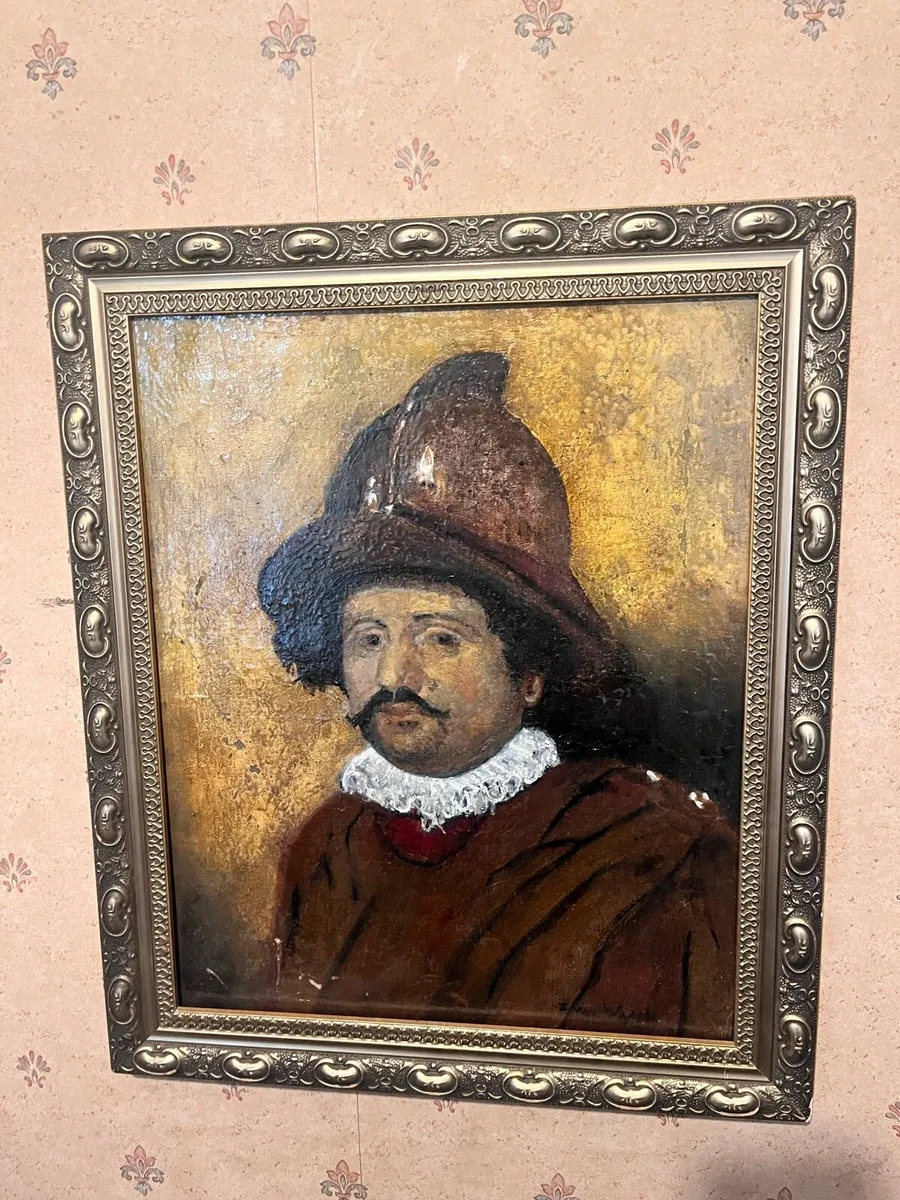 Original signed Portrait of Spanish Soldier - Image 1
