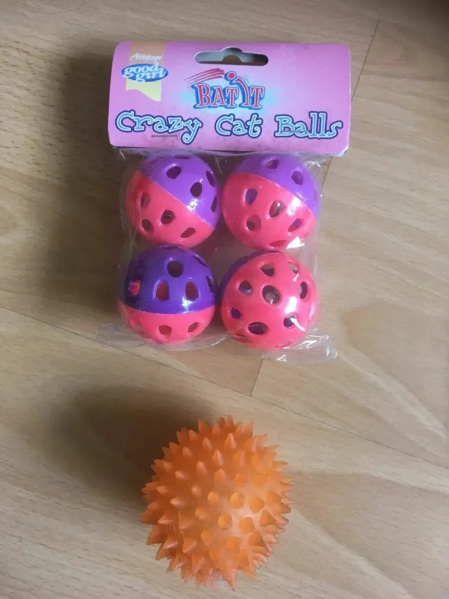BRAND NEW Pet Cat Collar, ID Capsule, Balls, Mouse - Image 1