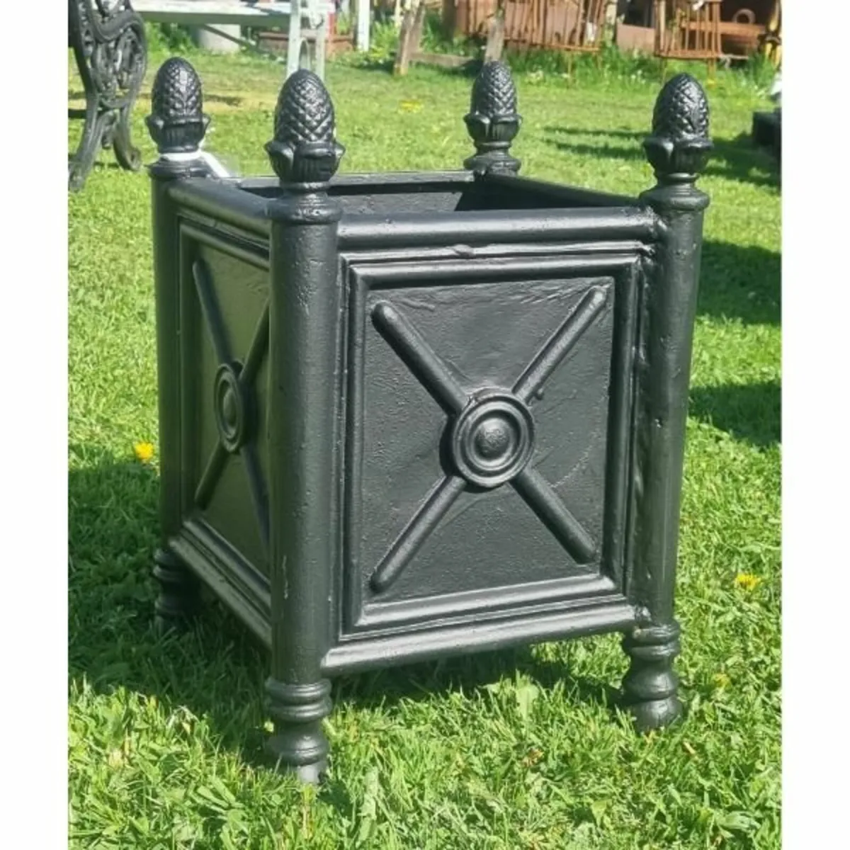 Cast Iron Box Planters CH-R-1337B - Image 1
