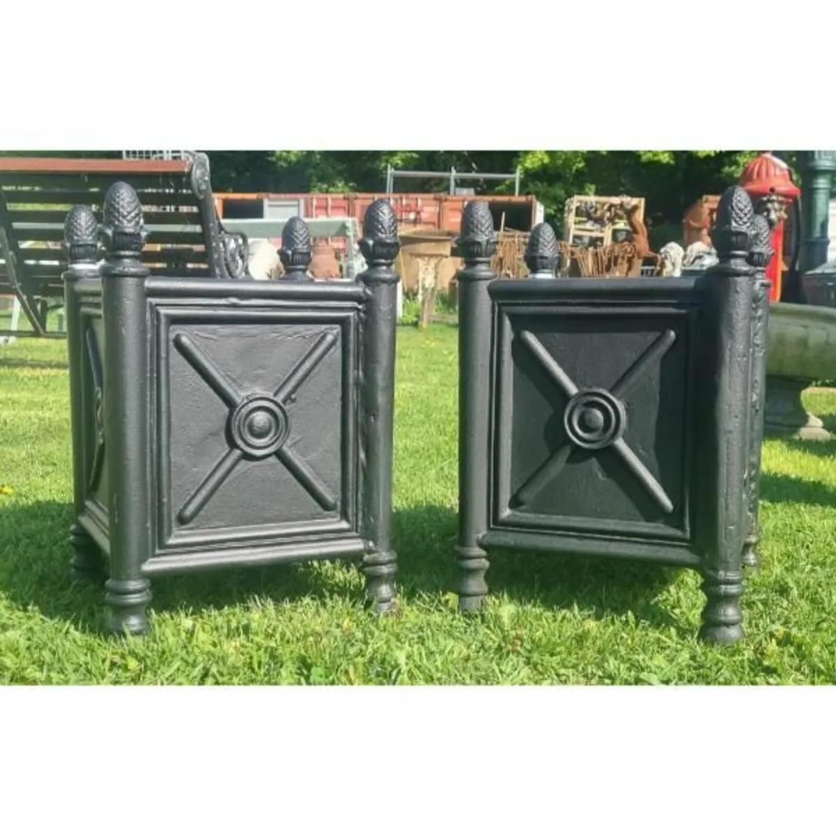 Cast Iron Box Planters CH-R-1337B - Image 3