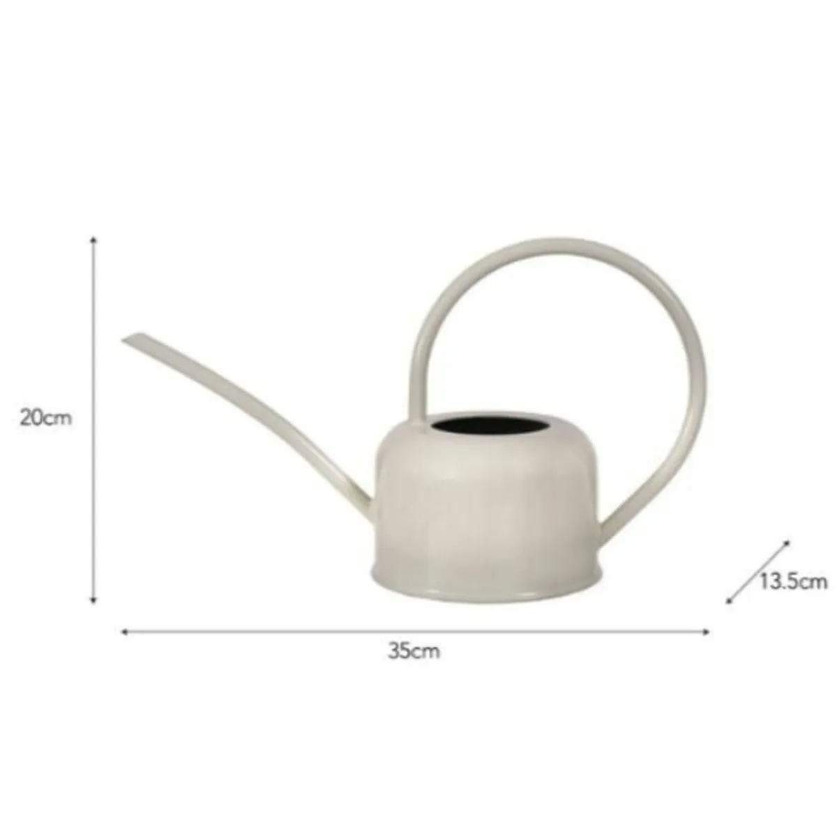 Classic Watering Can 1.1L White Chalk – GT46 - Image 1