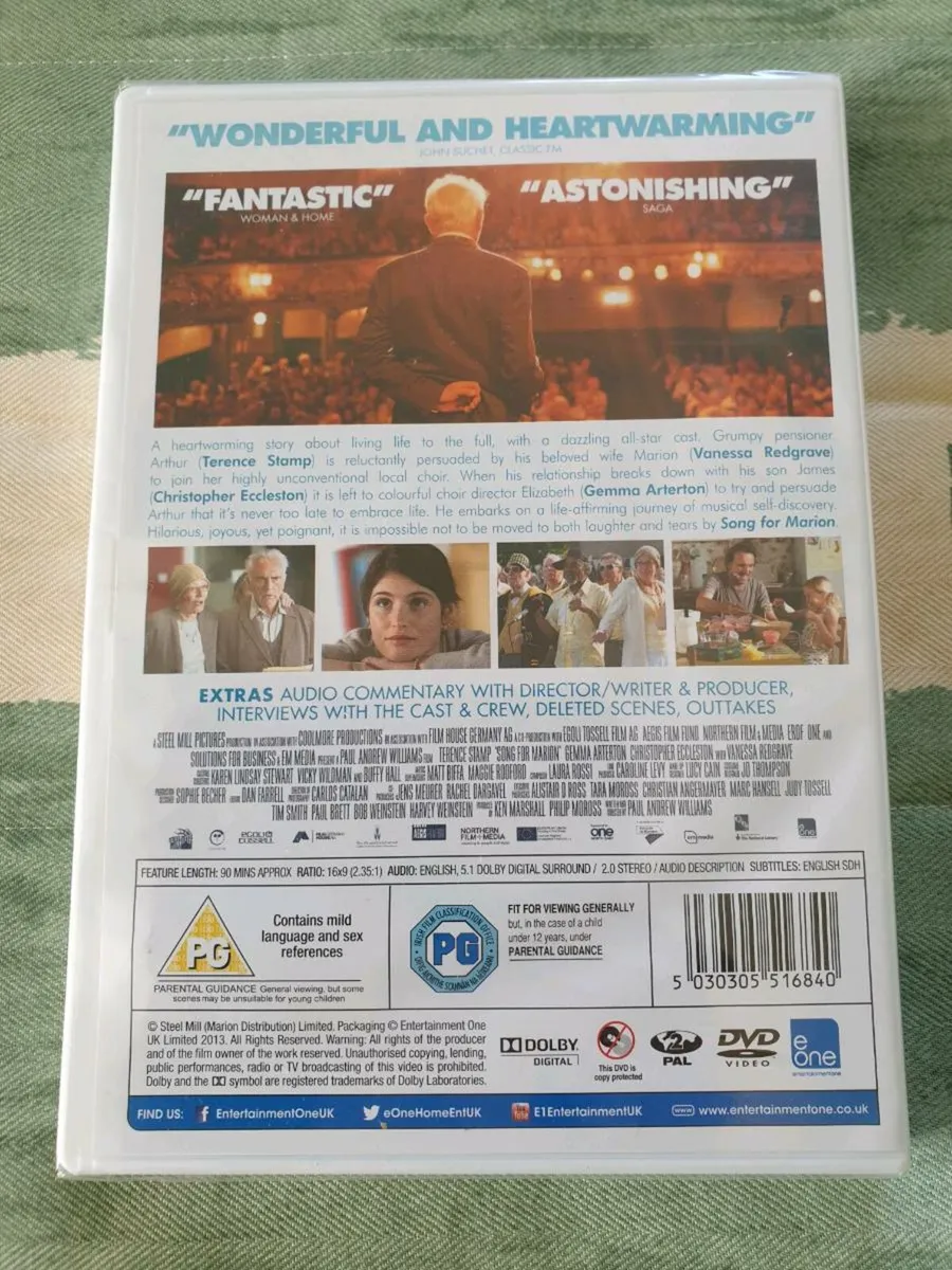 Song for Marion DVD 2012 Gemma Arterton - Image 2