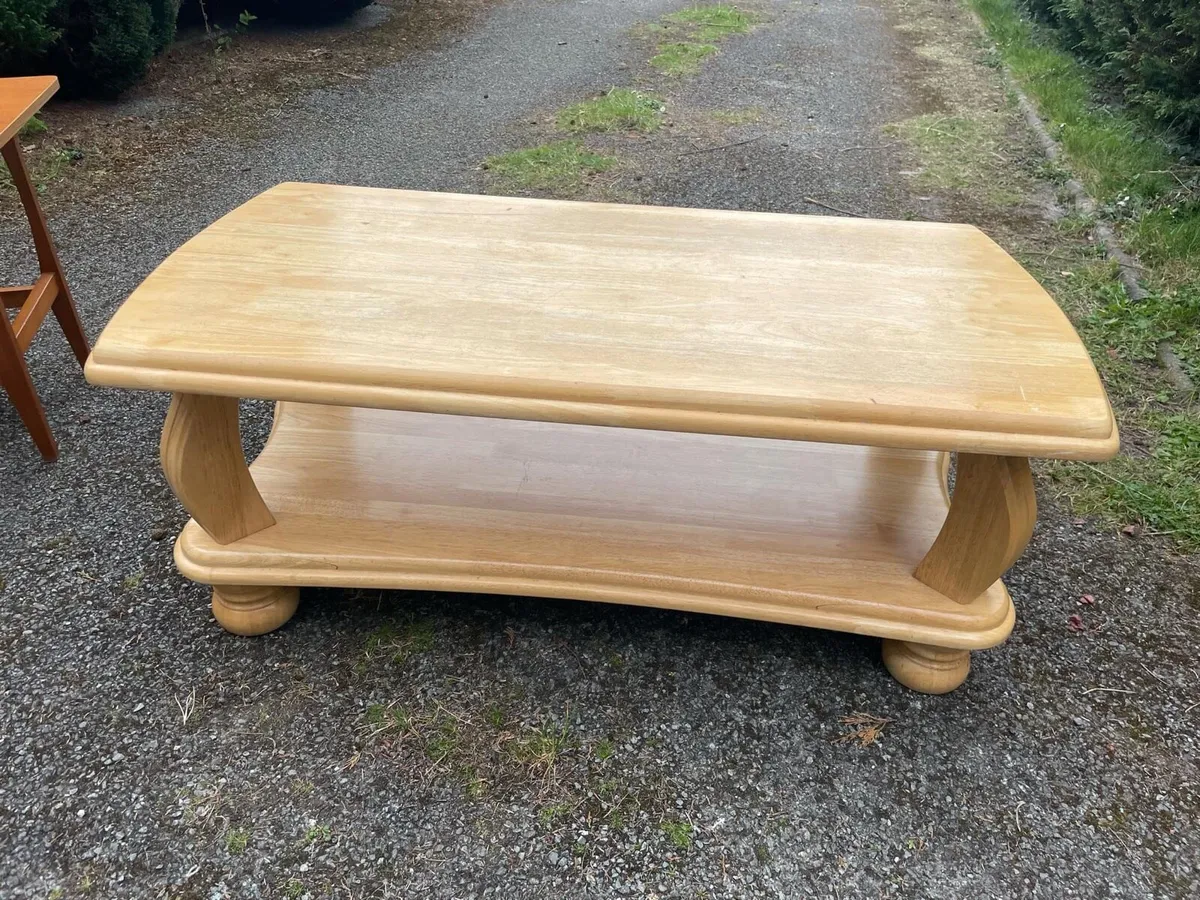 Oak coffee table - Image 3