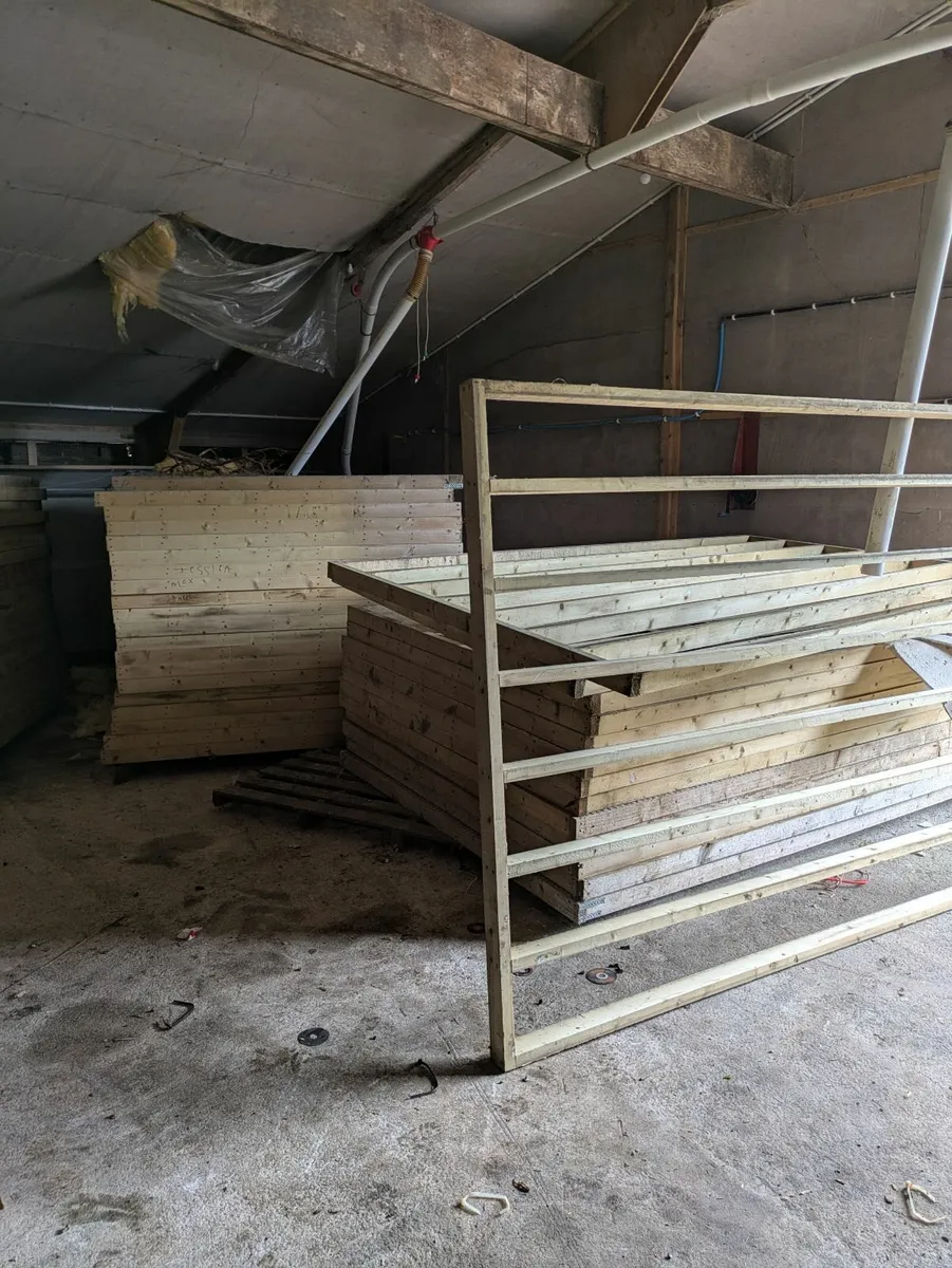 Poultry Henhouse wooden timber jump up frames - Image 3
